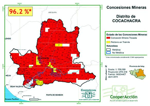 ¿Es prohibido difundir el mapa de las concesiones mineras?