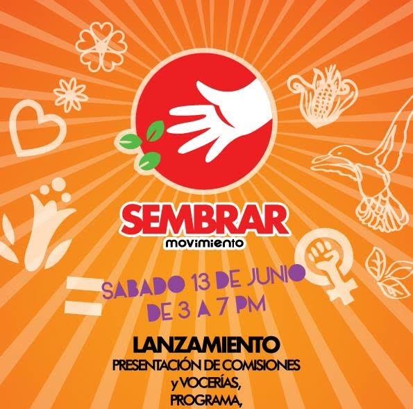 "SEMBRAR" presenta su proyecto político en Lima este sábado 13 de junio.