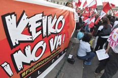 “Keiko no va, Fujimori nunca más”