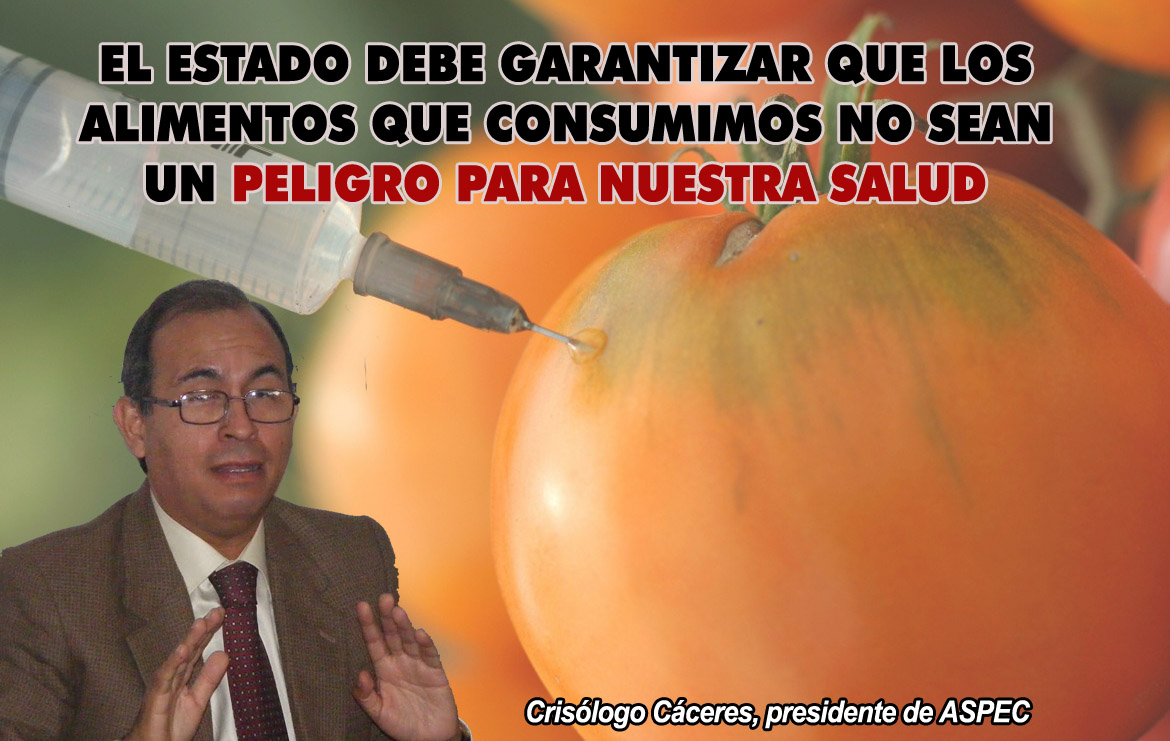 El Estado debe garantizar que los alimentos que 
consumimos no sean un peligro para nuestra salud