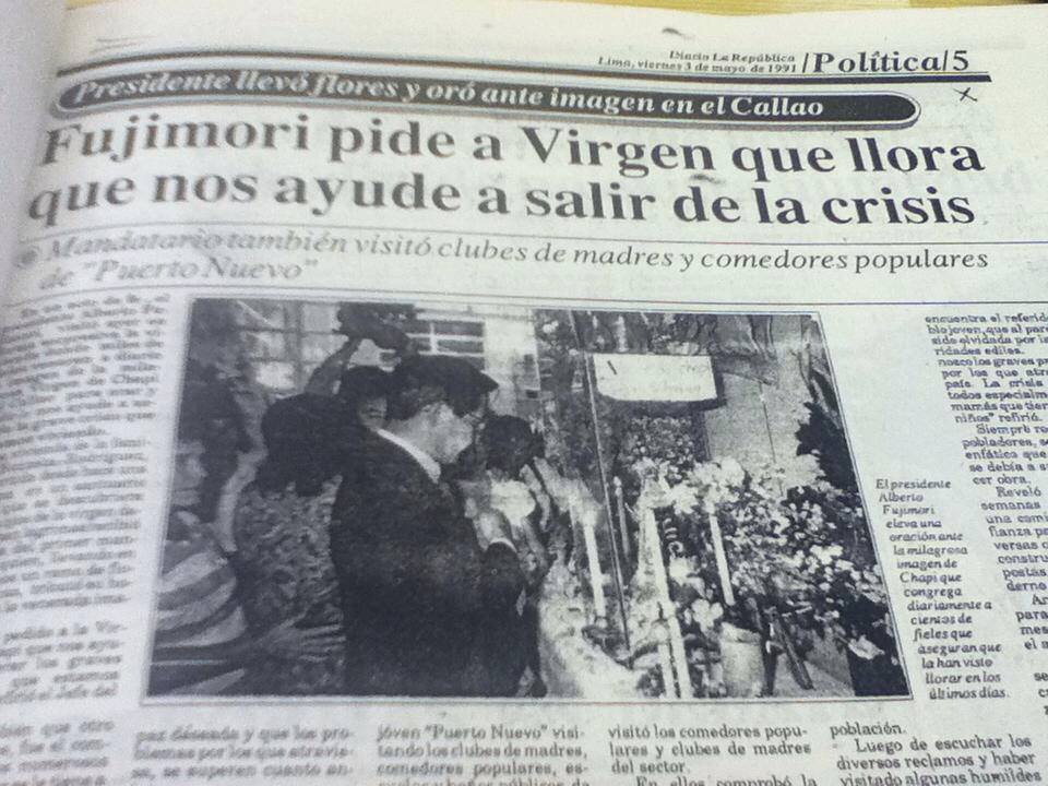 La "virgen" de Fujimori