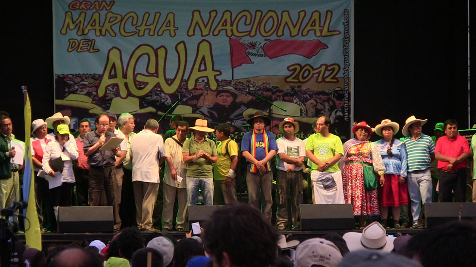 Marcha Nacional del Agua en Lima