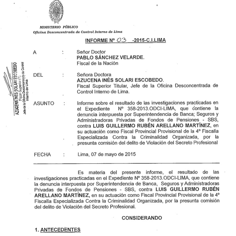 Post: Ministerio Público declara fundada la denuncia penal contra supuesto  fiscal de la red Orellana