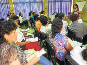 Pequeñas productoras reflexionan ante el cambio climático