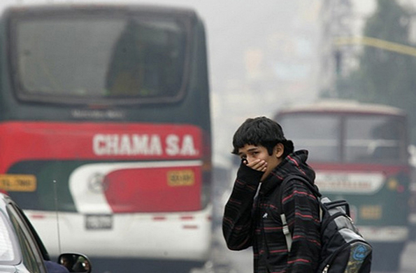 Contaminación del aire de Lima casi triplica nivel permitido por la OMS