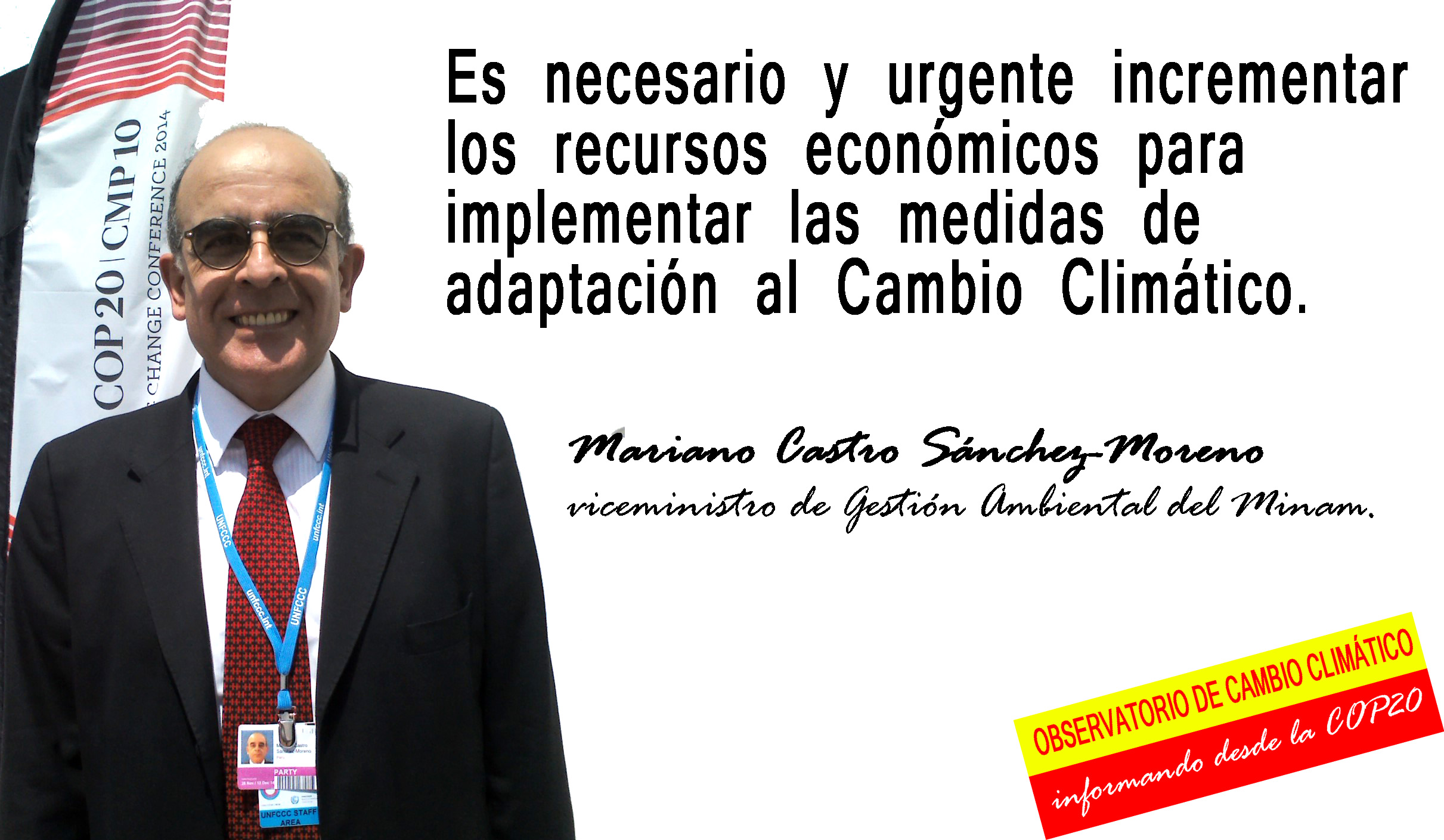 Es urgente otorgar más recursos económicos para las medidas de adaptación al #CambioClimático.