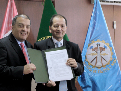 Ministerios de Agricultura y de Energía y Minas firman convenio interinstitucional