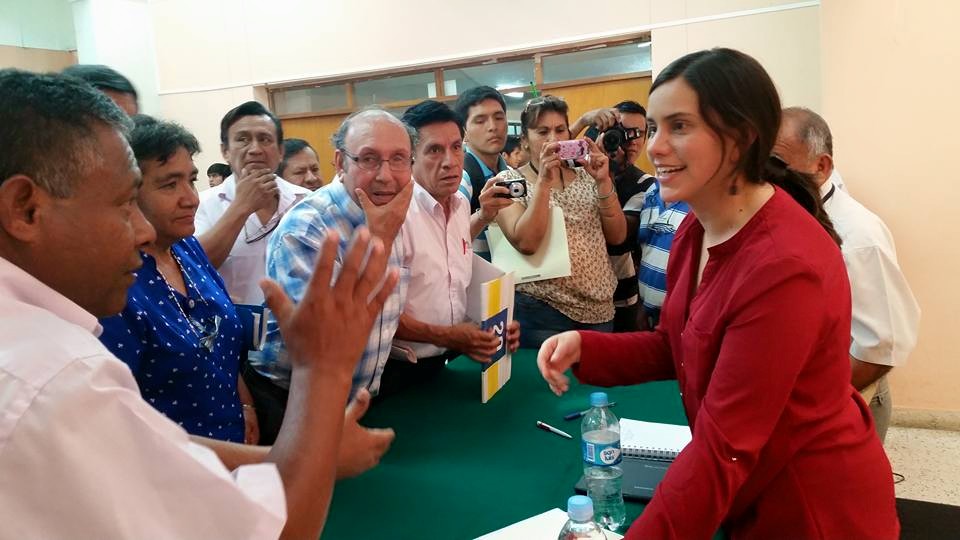 Verónika Mendoza estuvo en Piura