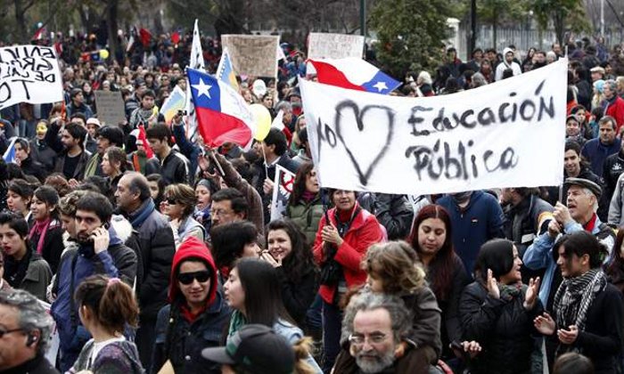 Protestas De Estudiantes En Chile