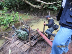 Puno: Realizan interdicción minera en Alto Inambari