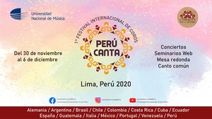 Camerata Vocal de Lima realizará 1.° Festival Internacional de Coros “Perú Canta”