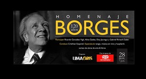 Hoy se realiza el homenaje a Jorge Luis Borges en el Centro Cultural Petroperú