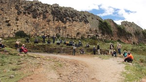 Realizan jornada de trabajo comunal para mantenimiento a trocha de acceso a Marcahuamachuco