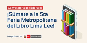 Convocan a editoriales para la 5ta Feria Metropolitana del Libro “Lima Lee”