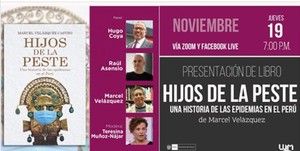 LUM presenta libro “Hijos de la peste. Una historia de las epidemias en el Perú”