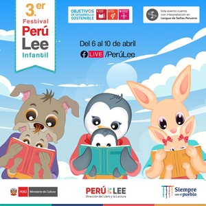 Ministerio de Cultura inaugurará el 3er Festival Perú Lee Infantil