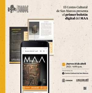 Centro Cultural de San Marcos presenta hoy el Boletín del Museo de Arqueología y Antropología