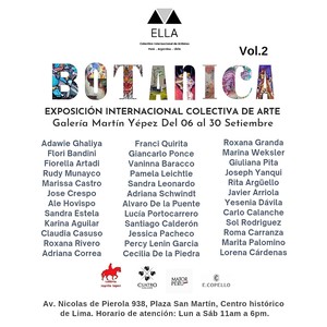 Colectivo internacional ELLA presenta la muestra “Botánica” en la Galería Martín Yépez