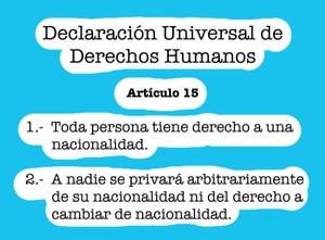 Apatridia y el derecho a renunciar a su nacionalidad