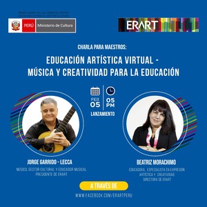 ERART realizará charla “Educación Artística Virtual. Música y creatividad para la educación”