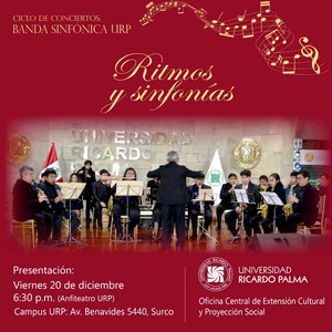 Realizarán concierto sinfónico en el campus de la Universidad Ricardo Palma