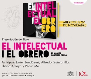 Presentarán el libro “El intelectual i el obrero” en el Centro Cultural de Ate