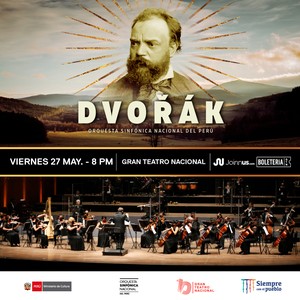 Orquesta Sinfónica Nacional del Perú presenta este viernes concierto “Dvořák” en el GTN