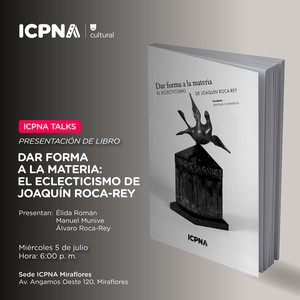 ICPNA presentará catálogo de la exposición “Dar forma a la materia”