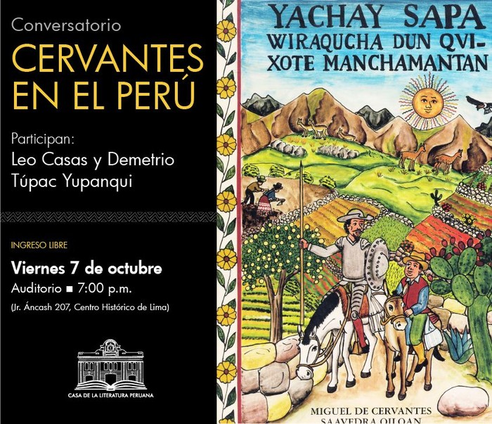 Noticia: Caslit realiza hoy el conversatorio “Cervantes en el Perú”