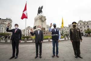 Municipalidad de Lima entrega monumento a José de San Martín totalmente restaurado