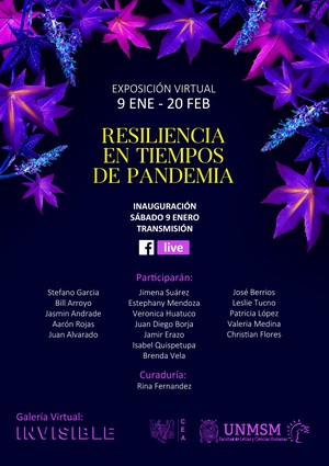 Galería Invisible inaugurará exposición virtual “Resiliencia en Tiempos de Pandemia”