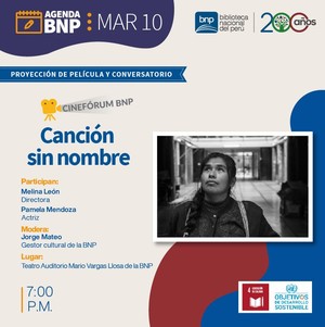 BNP proyectará galardonada película peruana “Canción sin nombre”