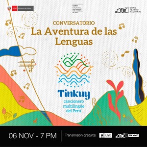 GTN transmite hoy el concierto “Tinkuy: cancionero multilingüe del Perú”