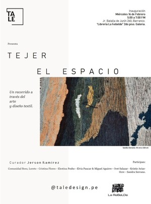 Inaugurarán exposición “Tejer el espacio” en la Librería La Rebelde