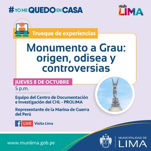 Prolima realizará la conferencia virtual “Monumento a Grau: origen, odisea y controversias”