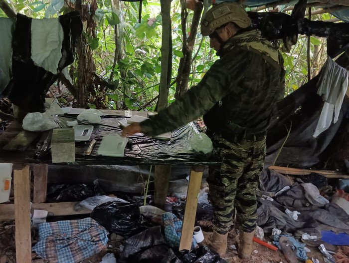 Clandestine cocaine hydrochloride processing laboratory destroyed