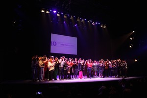 Celebran décimo aniversario de Los Productores en el Teatro Pirandello