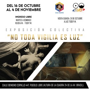 Casa Rubens inaugurará exposición “No toda vigilia es luz”