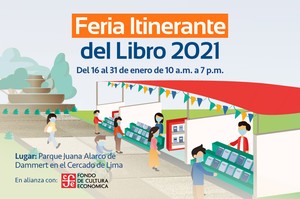 Este sábado se inaugura la I Feria Itinerante del Libro en el Parque Juana Alarco de Dammert