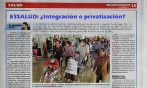 Essalud: entre la privatización y la integración