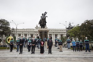 Municipalidad de Lima entrega restaurado el monumento a Simón Bolívar