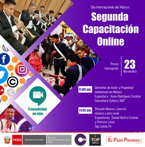 DDC Callao brindará capacitación online para el sector musical