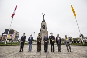 Municipalidad de Lima presenta histórico monumento a Miguel Grau totalmente restaurado