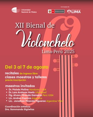 UNM realizará la XII Bienal de Violonchelo del 3 al 7 de agosto