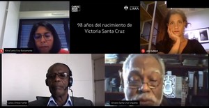 Teatro Municipal de Lima realiza conversatorio virtual “98 años del nacimiento de Victoria Santa Cruz”