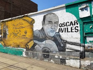 Callao: borran mural en honor de Óscar Avilés para pintar propaganda de Rosa Silva de Unión por el Perú