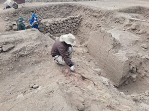 Hallan cementerio colonial en la Huaca Tres Palos del Parque de las Leyendas