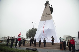 Municipalidad de Lima entrega restaurado monumento al héroe nacional Jorge Chávez