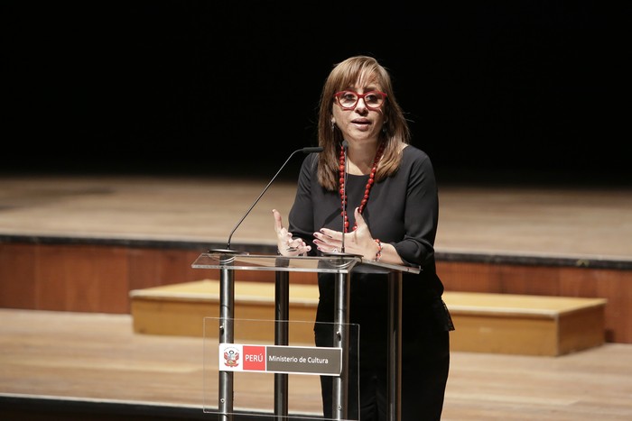 Foto: Elena Burga, exviceministra de Interculturalidad / Fuente: Oficina de Comunicaciones e Imagen Institucional del Ministerio de Cultura