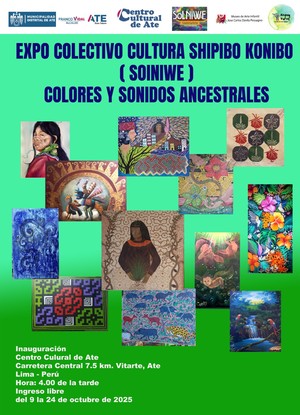 Inaugurarán exposición colectiva “Colores y sonidos ancestrales” en el Centro Cultural de Ate